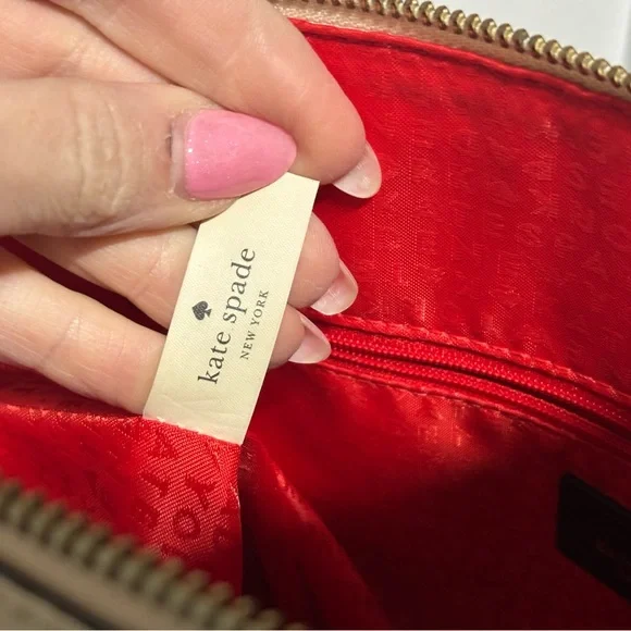 Kate Spade Cream and Black Pebbled Leather Satchel - Picture 4 of 10